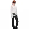 1jinn washed leather slim bootcut trousers 10