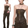 1jinn washed leather slim bootcut trousers 20