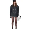 1jinn wool check napoleon laced shorts 11