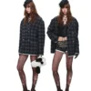 1jinn wool check napoleon laced shorts 16