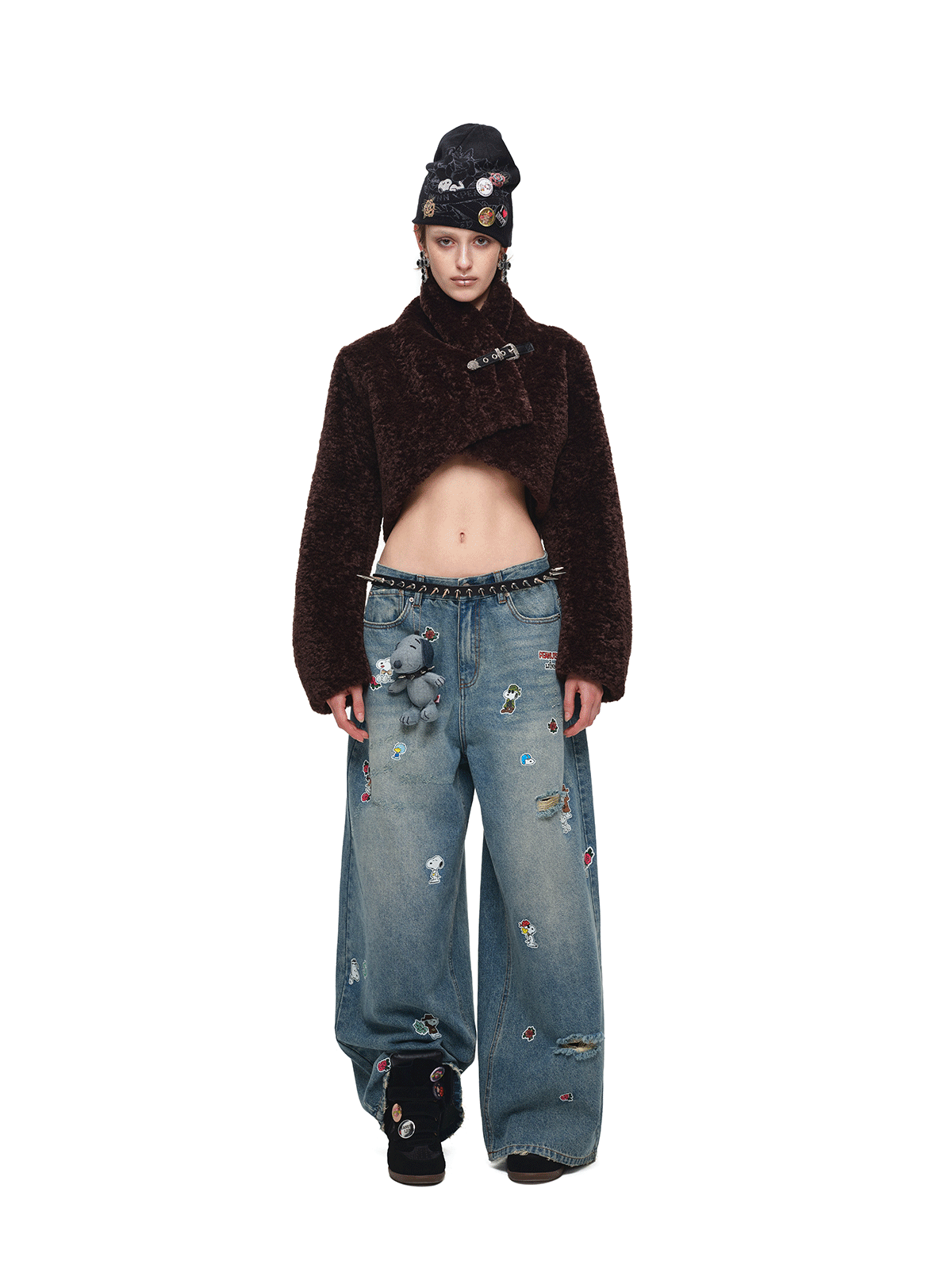 IN STOCK ♱ 1JINN LEOPARD FAUX FUR CROPPED JACKET - 2colors - Image 19