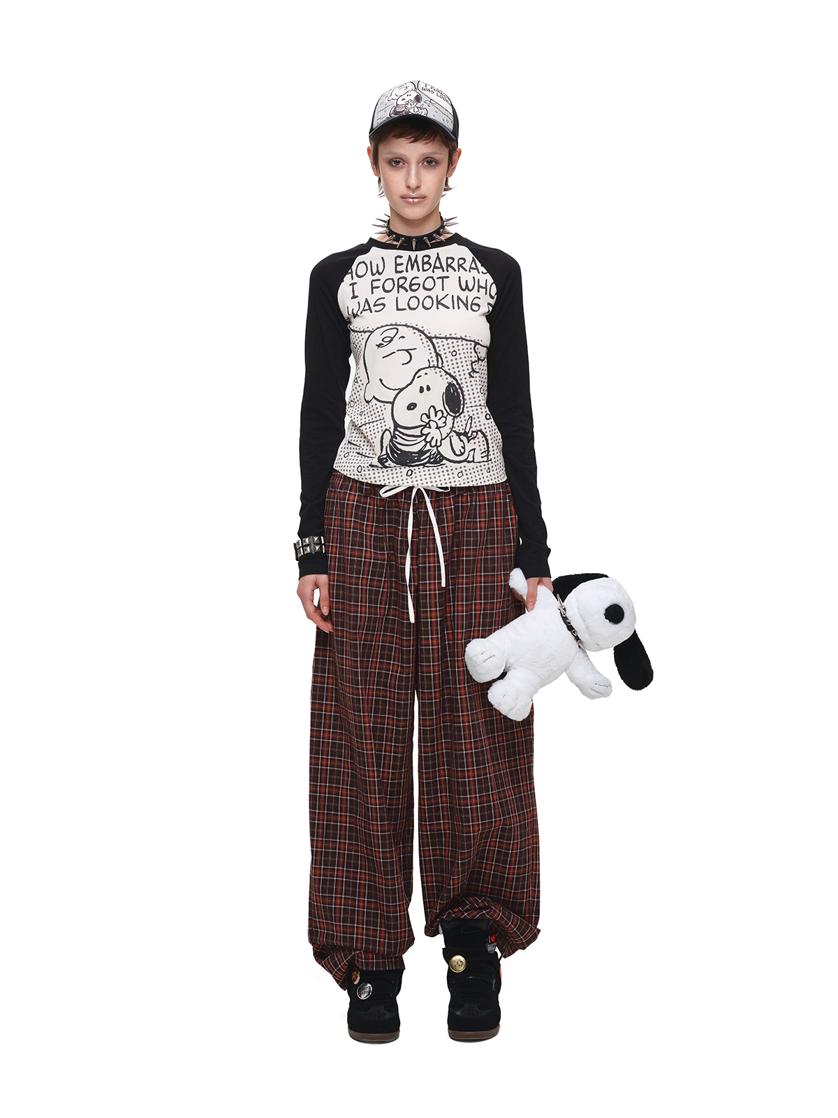 IN STOCK ♱ 1JINN x SNOOPY ੯‧̀͡⬮ PEANUTS COMIC RAGLAN LONG SLEEVE TEE - 3colors - Image 9