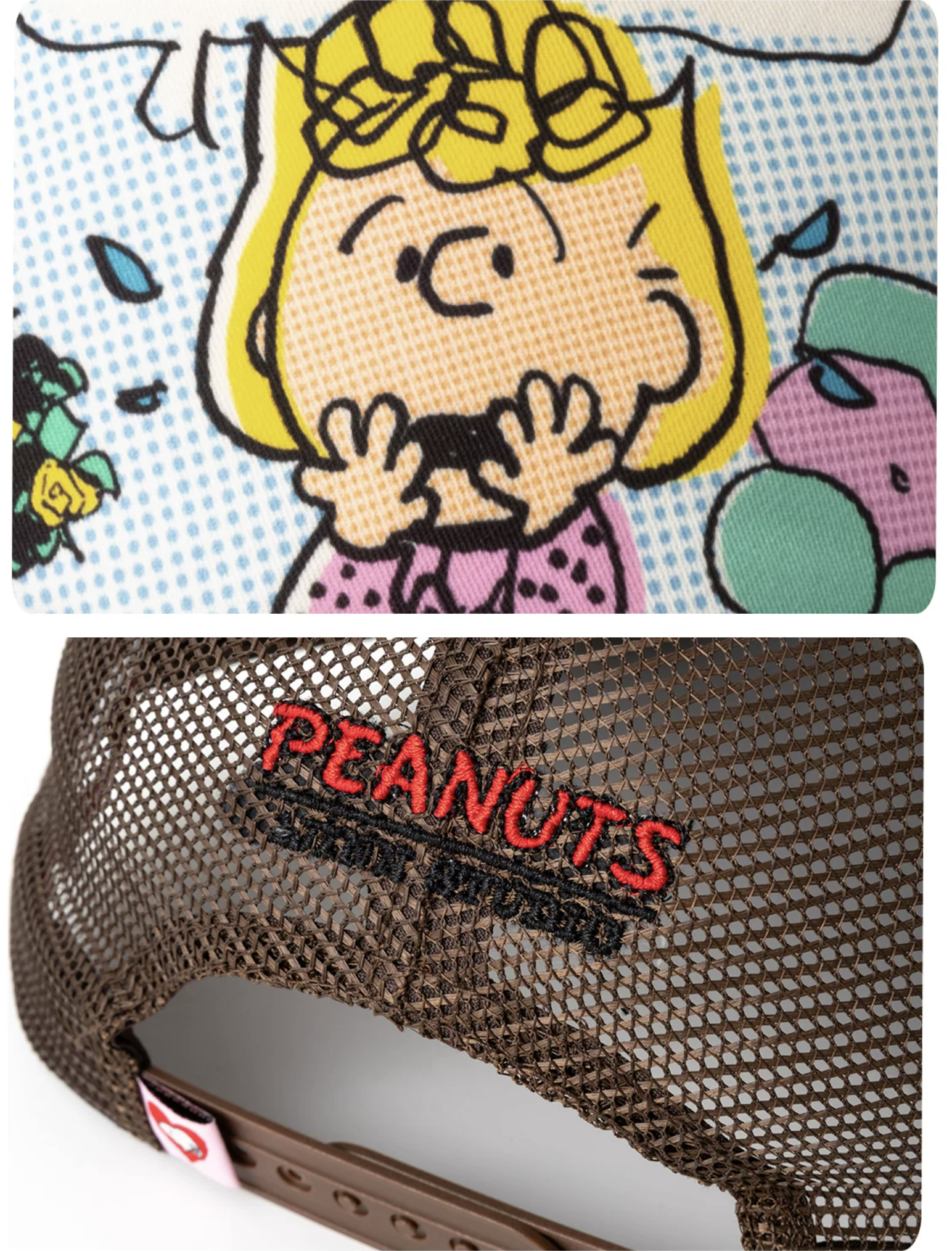 1JINN x SNOOPY ੯‧̀͡⬮ PEANUTS COMIC TRUCKER CAP ♱ 2colors - Image 5