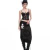 1Jinn Beaded Lace Satin Boned Corset Cami 8