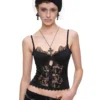1Jinn Beaded Lace Satin Boned Corset Cami 12