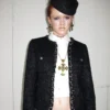 1Jinn Boucle Tweed Cropped Jacket Lace Trim Shorts 9