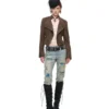 1Jinn Crackle Washed Cropped Biker Jacket 16