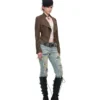 1Jinn Distressed Patchwork Straight Jeans 13
