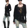 1Jinn Distressed Patchwork Straight Jeans 16