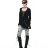 1Jinn Distressed Patchwork Straight Jeans 18