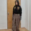 1Jinn Fair Isle Pony Jacquard Knit Hood 5