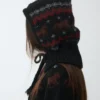 1Jinn Fair Isle Pony Jacquard Knit Hood 21