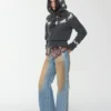 1Jinn Fair Isle Pony Jacquard Knit Hood 24