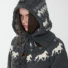1Jinn Fair Isle Pony Jacquard Knit Hood 29