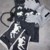 1Jinn Fair Isle Pony Jacquard Knit Hood 33