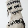 1Jinn Fair Isle Pony Jacquard Knit Hood 36