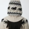 1Jinn Fair Isle Pony Jacquard Knit Hood 37
