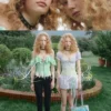 1Jinn Rose Jacquard Puff Sleeve Cropped Top 2
