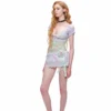 1Jinn Rose Jacquard Puff Sleeve Cropped Top 25