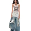 1jinn snoopy peanuts framed print lace cami dress 3