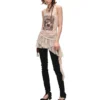 1jinn snoopy peanuts framed print lace cami dress 17