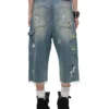 1Jinn X Snoopy Sticker Print Cropped Baggy Jeans 8