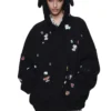1Jinn X Snoopy Sticker Print Hooded Sweatshirt 12