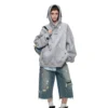 1Jinn X Snoopy Sticker Print Hooded Sweatshirt 15