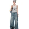 1Jinn X Snoopy Sticker Print Wide Leg Jeans 11