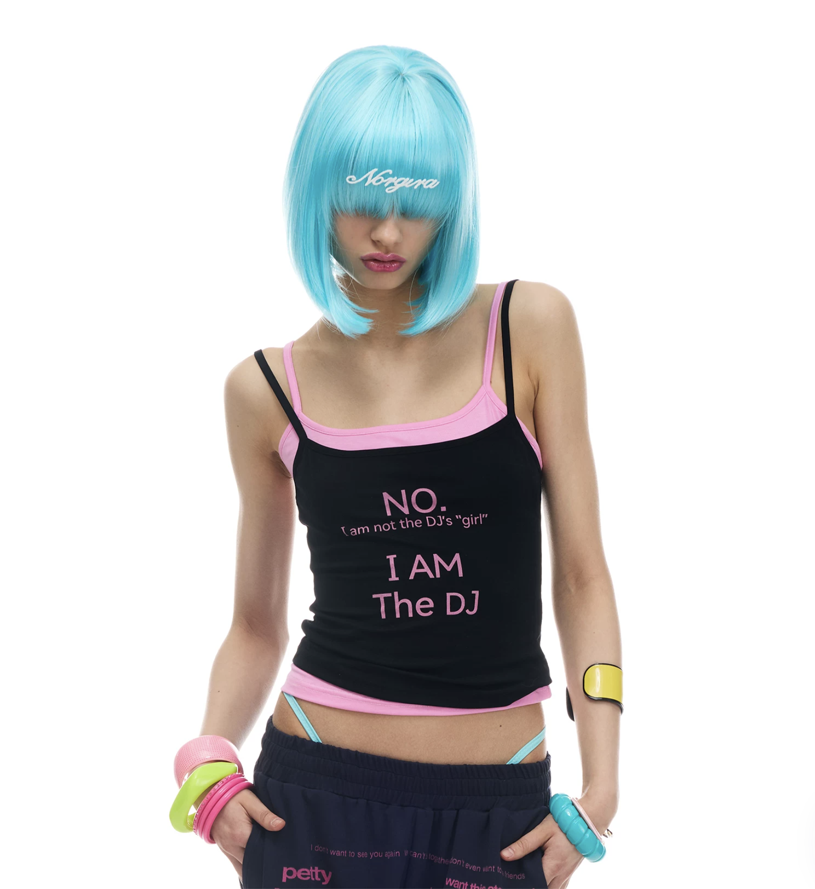 NORGIRA SLOGAN-PRINT SWEATPANTS & TANK TOP - Image 6