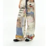 Deleteex Ded Moji Print Wide Leg Jeans 6