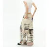 Deleteex Ded Moji Print Wide Leg Jeans 10