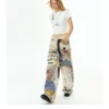 Deleteex Ded Moji Print Wide Leg Jeans 12