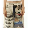 Deleteex Ded Moji Print Wide Leg Jeans 13