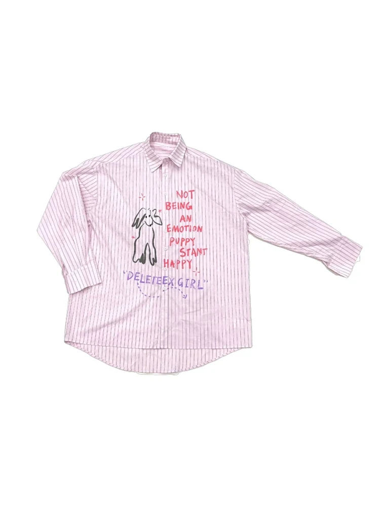 Deleteex Ded Moji Striped Oversized Shirt 2