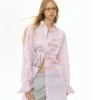 Deleteex Ded Moji Striped Oversized Shirt 5