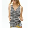 Deleteex Striped Backless Hooded Vest 4