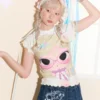 Masoomake Xiaoman Print Raglan Tee 1