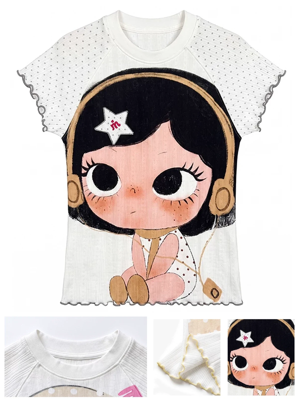 Masoomake Xiaoman Print Raglan Tee 3