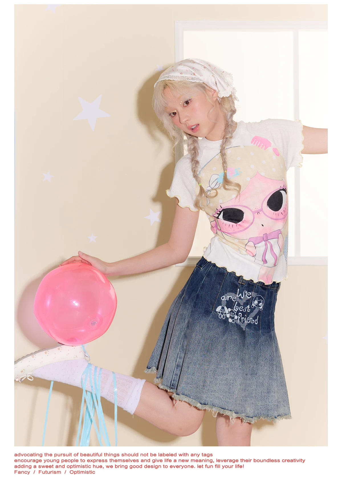 Masoomake Xiaoman Print Raglan Tee 4