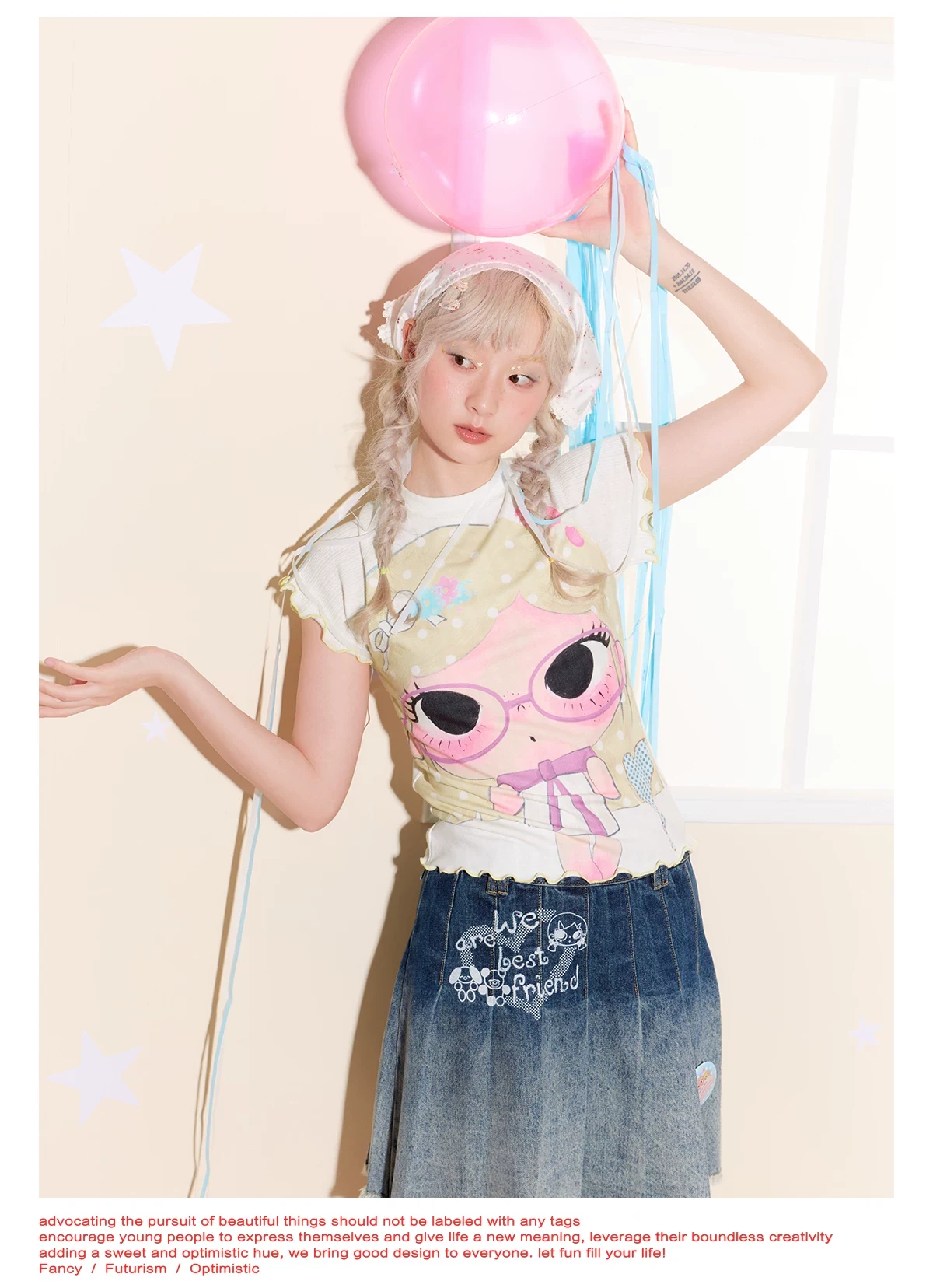 Masoomake Xiaoman Print Raglan Tee 5
