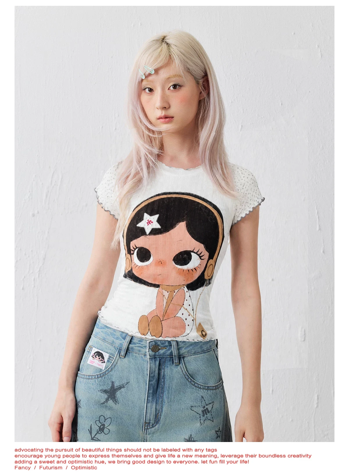 Masoomake Xiaoman Print Raglan Tee 8