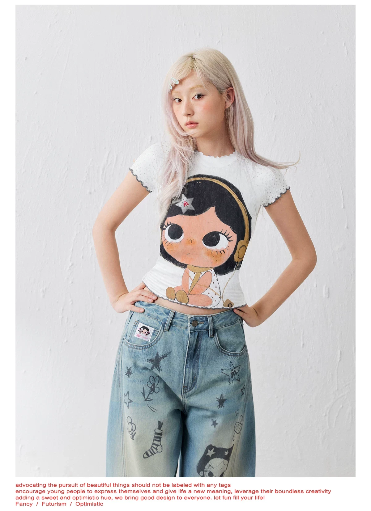 Masoomake Xiaoman Print Raglan Tee 10