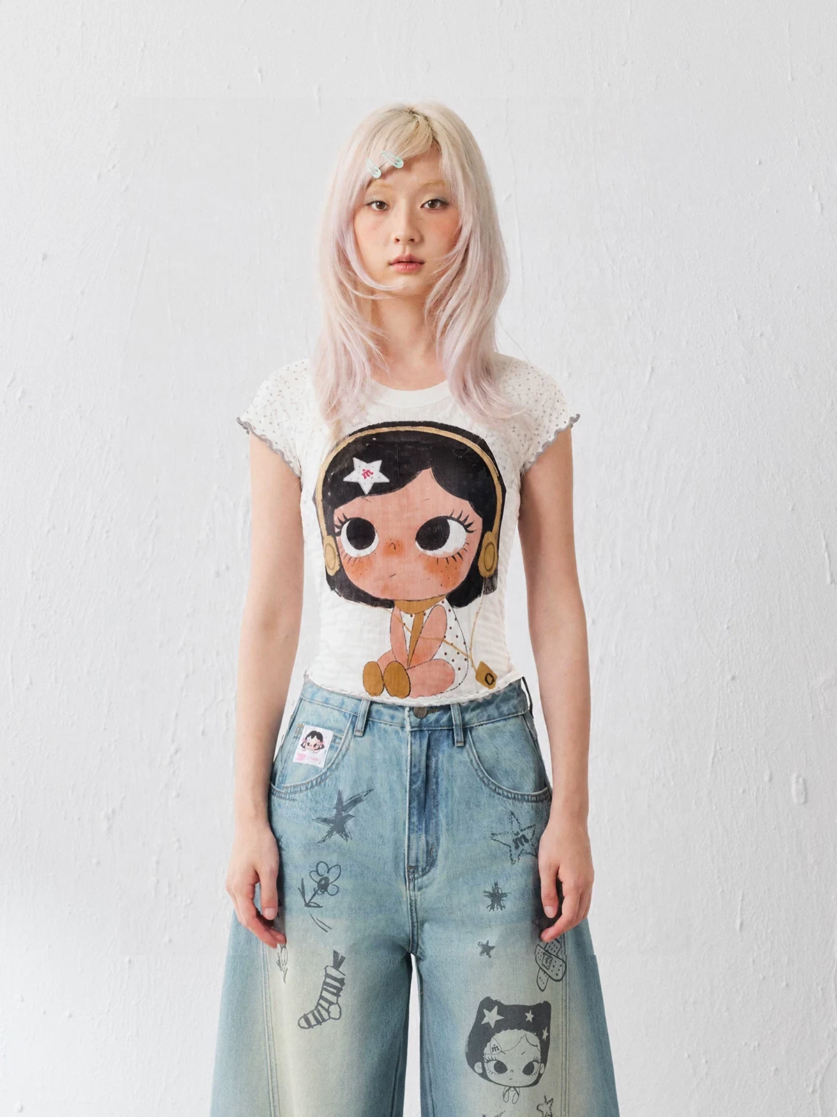 Masoomake Xiaoman Print Raglan Tee 11