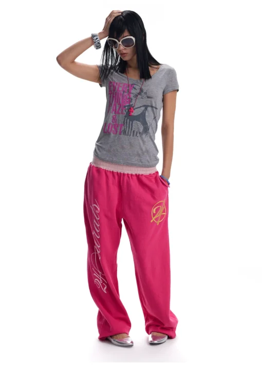 No E Mosen Vintage Portrait Print Cashmere Blend Tee 3