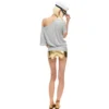 Norgira Boykiller Foil Print Off Shoulder Tee 4