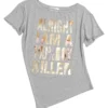 Norgira Boykiller Foil Print Off Shoulder Tee 10