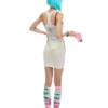 Norgira Crying Woman Sheer Bodycon Vest Dress 9