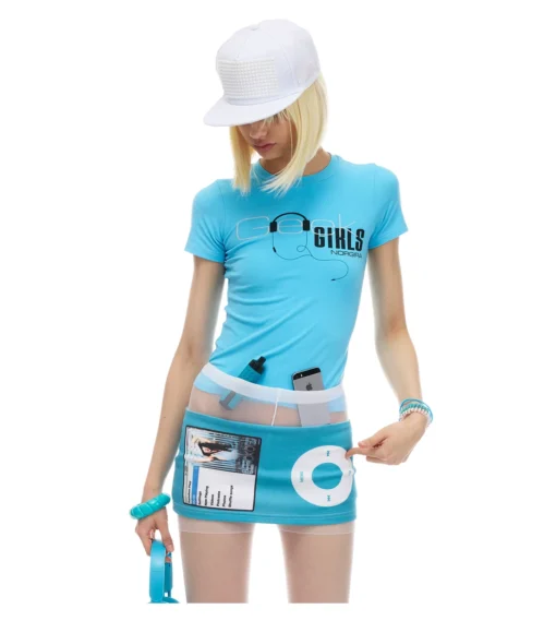 Norgira Girls Headphone Print Slim Tee 7