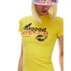 Norgira Good Kisser Glitter Slogan Stretch Tee 8